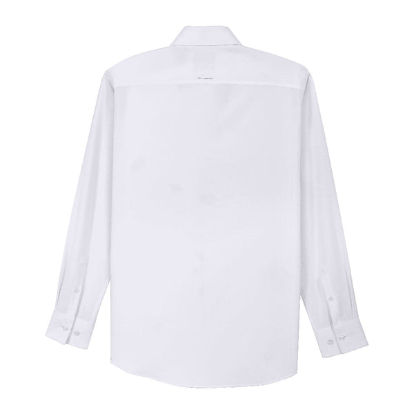 ARROW Microtech Shirt  ยับยาก ระบายอากาศดี ดีไซต์กระดุมพิเศษ  - เสื้อเชิ้ตแขนยาว ทรง SMART สีขาว MACM821-WH ICCSHOPPING