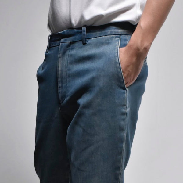 era-won กางเกงขายาวทรงขาม้า รุ่น FLARE DENIM สี Light wash (ฟอกอ่อน)-Draft ICCSHOPPING