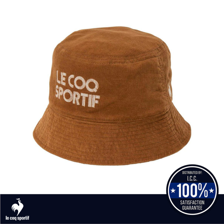 le coq sportif หมวกบัคเก็ต พับเก็บได้ สีน้ำตาล (แฟชั่น, กันแดด, bucket, lecoq, เลอค็อก, Hat) ICCSHOPPING