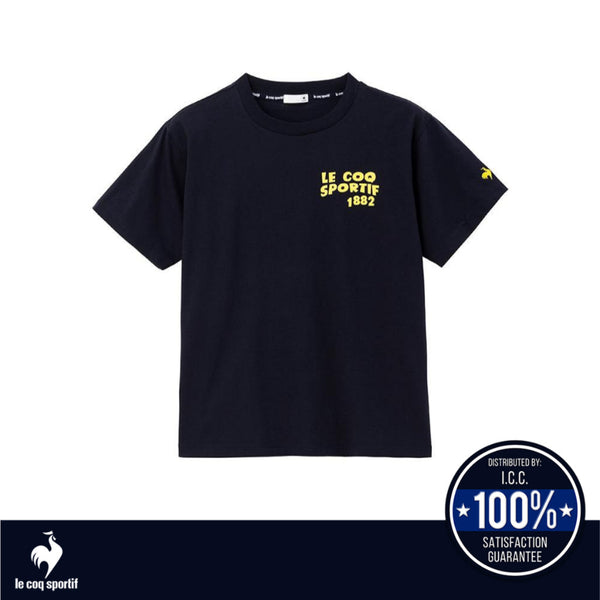 le coq sportif เสื้อยืดแขนสั้นลายกราฟิก ผู้ชาย สีกรม (แขนสั้น,ซับเหงื่อ,ออกกำลังกาย,sport,T-shirt) ICCSHOPPING