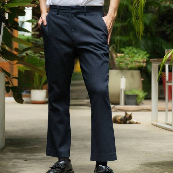era-won กางเกงขายาวทรงขาม้า รุ่น FLARE DENIM สี Dark wash(ฟอกเข้ม)-Draft ICCSHOPPING