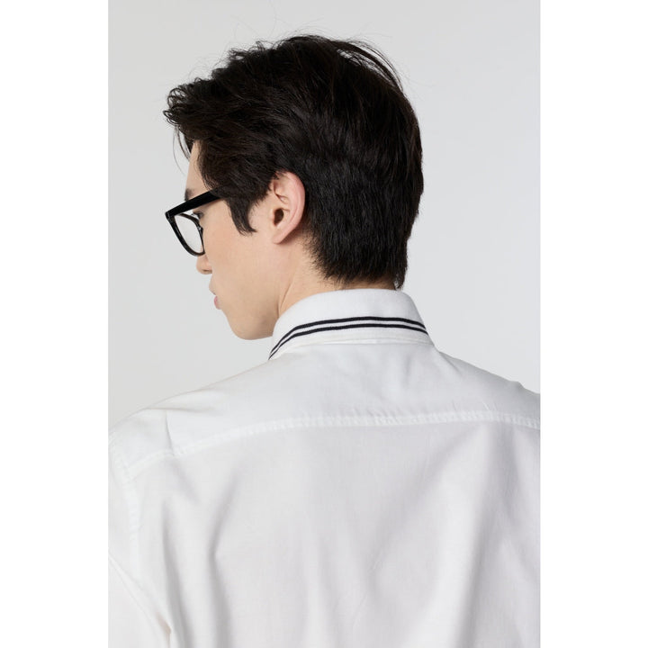 ARROW OXFOED Shirt ผ้ายืด - เสื้อเชิ้ตแขนยาว  ทรง Smart สีขาว MACM822-WH ICCSHOPPING