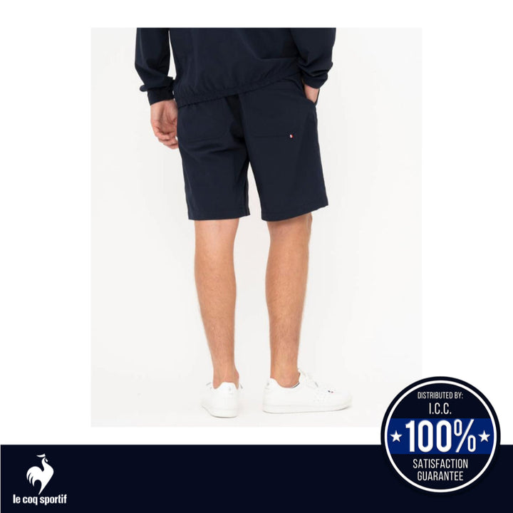 le coq sportif กางเกงขาสั้นผ้ายืด สีกรม (กางเกงขาสั้น,กางเกงกีฬา,กันแดด,UVCUT, SOLOTEXPREMIUM,lecoq) ICCSHOPPING