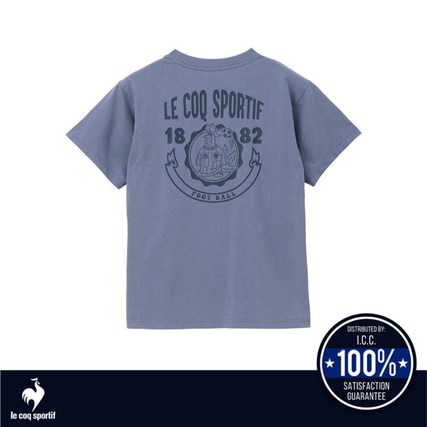 le coq sportif เสื้อยืดแขนสั้นลายกราฟิก ผู้ชาย สีฟ้า (แขนสั้น,ซับเหงื่อ,ออกกำลังกาย, sport,T-shirt) ICCSHOPPING