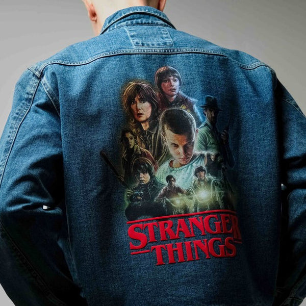 era-won เสื้อยีนส์ DENIM JACKET x STANGER THINGS สี Blue Wash-Draft