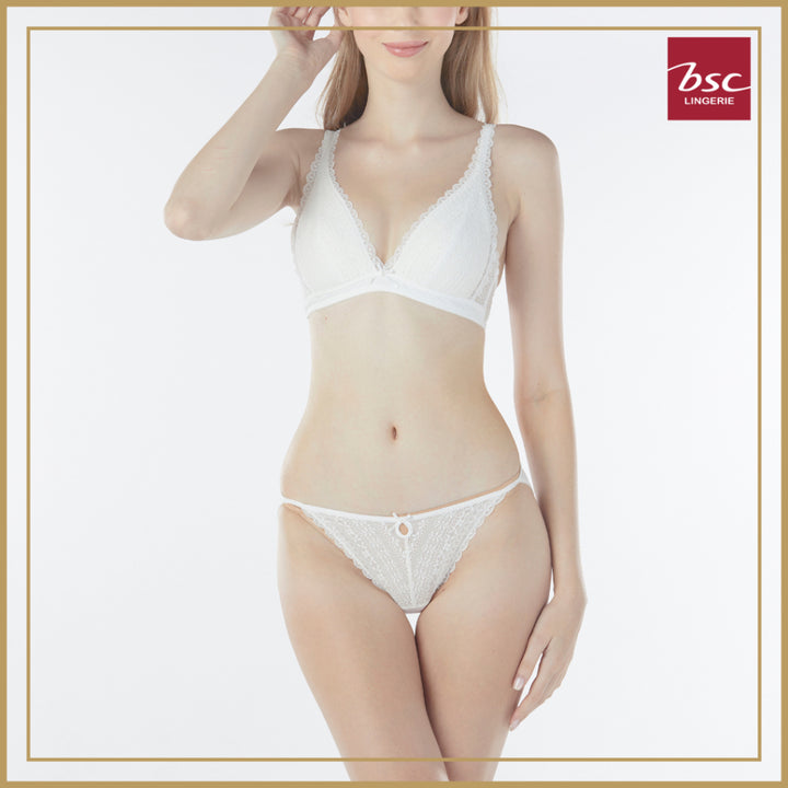 BSC Lingerie ชุดชั้นในลูกไม้เซ็กซี่ บราไร้โครง ทรงสามเหลี่ยม มีให้เลือก 3 สี  รุ่น BB3333_R25