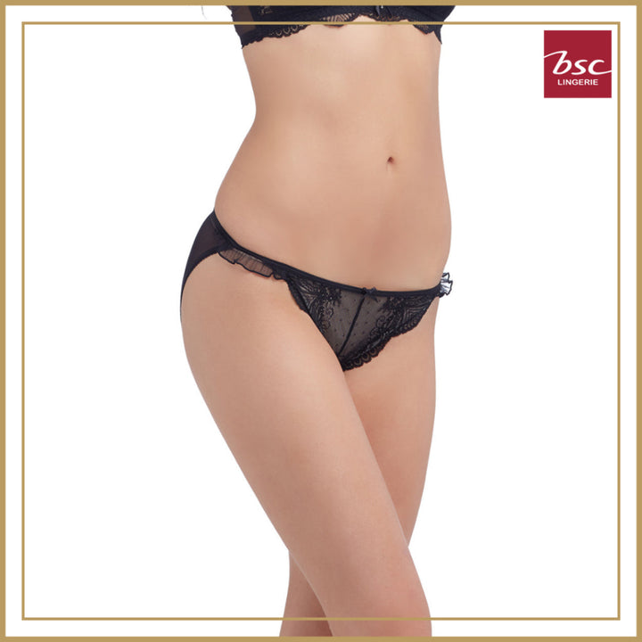 BSC Lingerie Panty กางเกงชั้นในลูกไม้เซ็กซี่ รูปเเบบบิกินี่ มีให้เลือก 3 สี - BU1398_R25