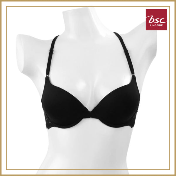 BSC Lingerie ชุดชั้นในลูกไม้เซ็กซี่ โชว์หลัง ติดตะขอหน้า มีให้เลือก 2 สี รุ่น BB6425 