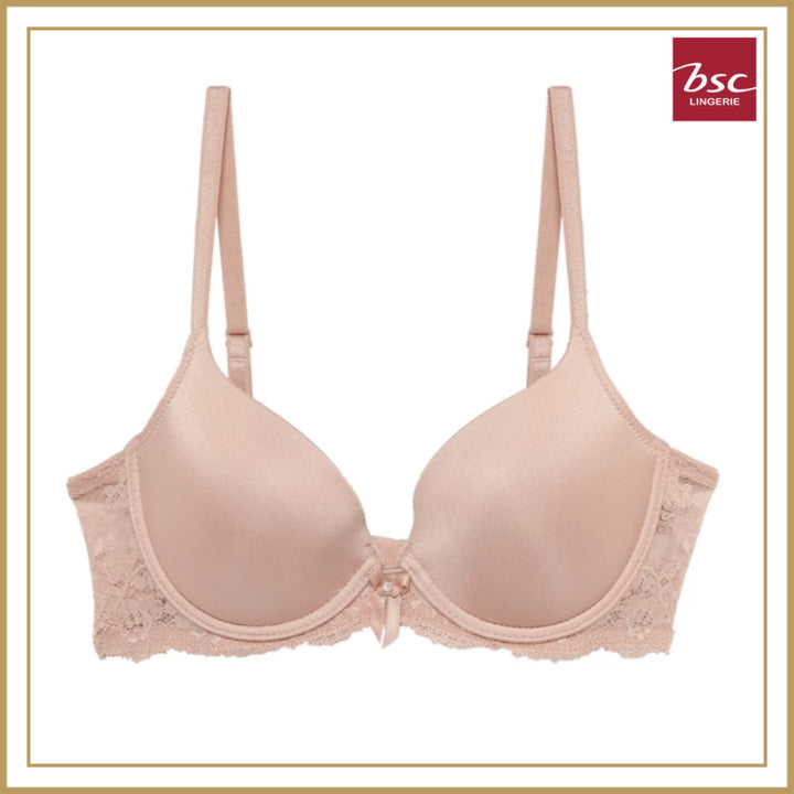 BSC Lingerie ชุดชั้นในลูกไม้เซ็กซี่ รูปแบบ MOLD BRA ฟองน้ำดันทรง มี PAD เสริม รุ่น BB6411_R25