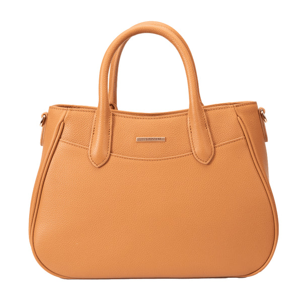 Louis Fontaine กระเป๋าถือ+สายสะพายยาว รุ่น FLARE - สีน้ำตาล 