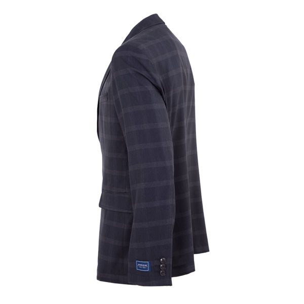 ARROW PROFREX SUIT JACKET เบา สบาย ไม่ยับ แค่ลูบก็เรียบ - เสื้อสูท แขนยาว ทรง SMART ลายตารางสีเทา MUCM168-GY 