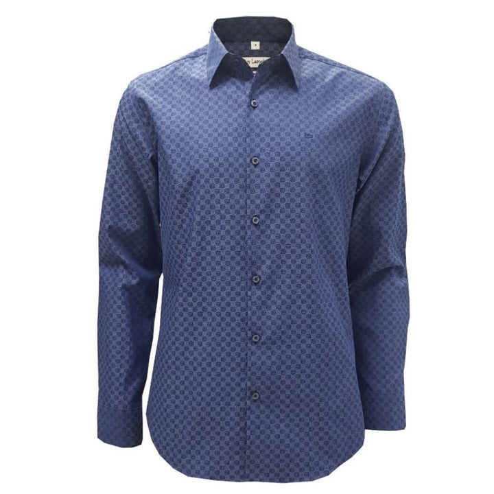 Guy Laroche เสื้อเชิ้ตแขนยาว ผ้า 100% Cotton ทอลายในตัว ทรง SLIM FIT รุ่น BAB9210S3 