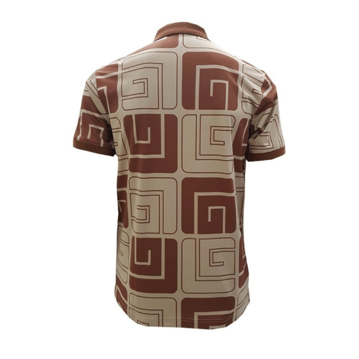 Guy Laroche เสื้อโปโลแขนสั้น เนื้อผ้า 100% Polyester ทรง Extra FIT (BKL7300S4BR - สีน้ำตาล) 