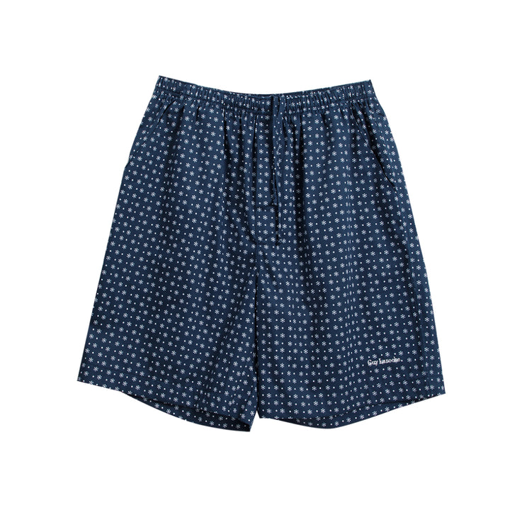 Guy Laroche กางเกงขาสั้น คลุมเข่า Cotton Sateen สัมผัสนุ่ม บางเบา สวมใส่สบาย สีกรมท่า  (JPH4205W4NV) 
