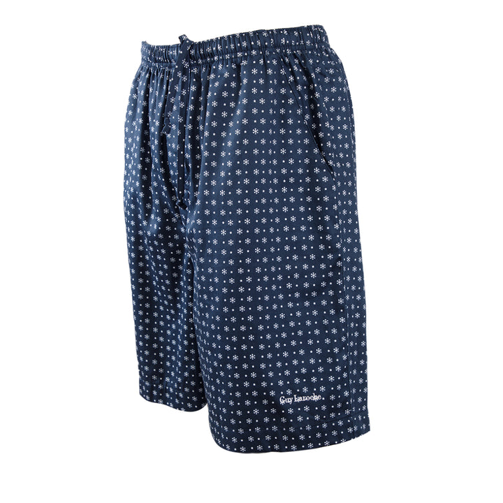 Guy Laroche กางเกงขาสั้น คลุมเข่า Cotton Sateen สัมผัสนุ่ม บางเบา สวมใส่สบาย สีกรมท่า  (JPH4205W4NV) 