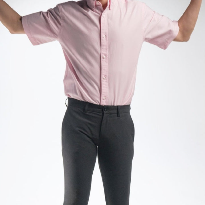 era-won เสื้อเชิ้ต รุ่น OXFORD SHORT-SLEEVED SHIRT สี Pink club ICCSHOPPING