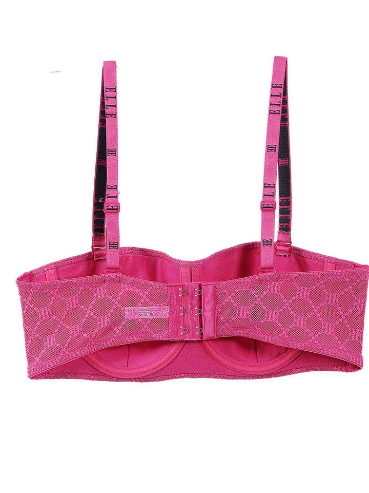 ELLE Lingerie บราเกาะอกลูกไม้ มีโครง ผ้าลูกไม้ลายLOGO ELLE มีให้เลือก 2 สี รุ่น LB8602 ICCSHOPPING
