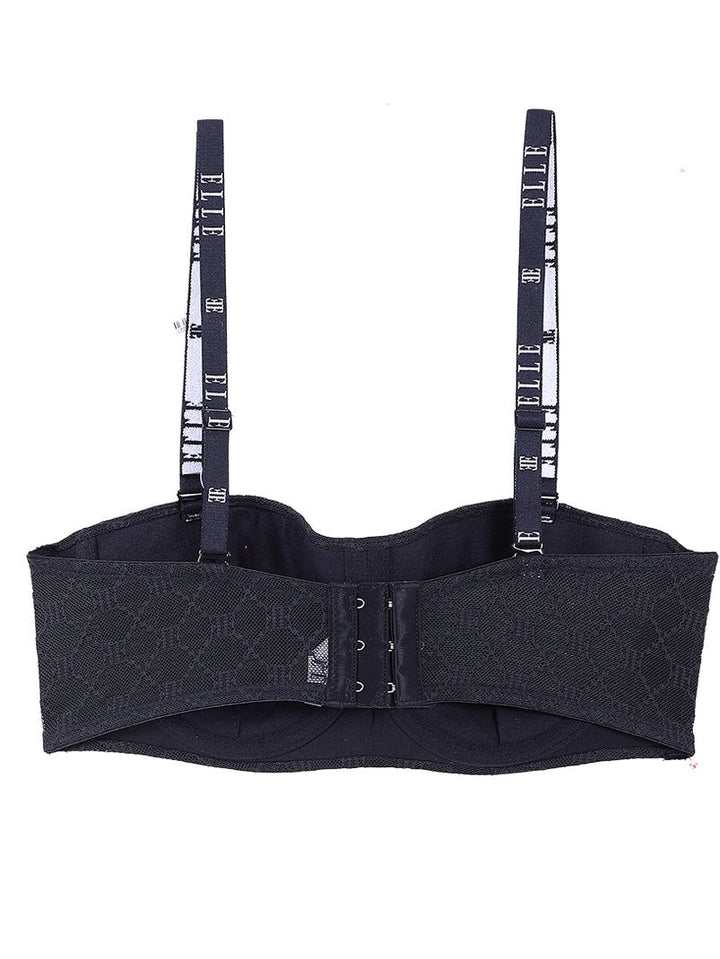 ELLE Lingerie บราเกาะอกลูกไม้ มีโครง ผ้าลูกไม้ลายLOGO ELLE มีให้เลือก 2 สี รุ่น LB8602 ICCSHOPPING