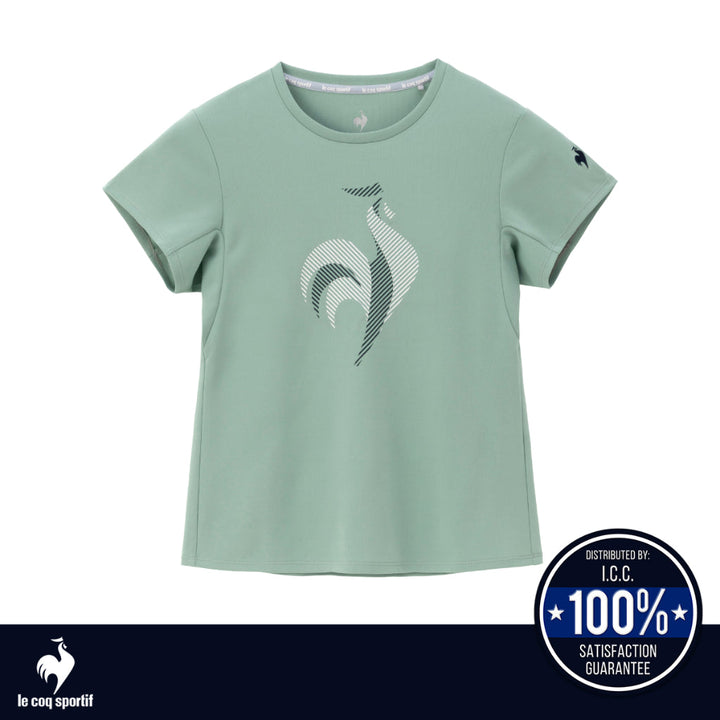 le coq sportif เสื้อเทรนนิ่ง [Cooling] กัน UV (UPF50+) ออกกำลังกาย ผู้หญิง สีเขียว ICCSHOPPING