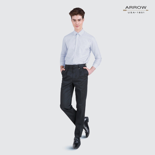 ARROW เสื้อเชิ้ต Non Iron แขนยาว ทรง Comfort Fit สีเทา MACC763 GY ICCSHOPPING