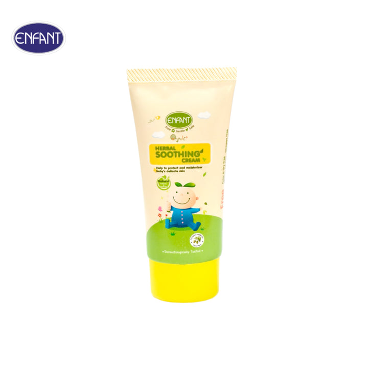 ENFANT (อองฟองต์) Herbal Soothing Cream ครีมบรรเทาอาการคันจาก ผื่นแพ้ ยุง แมลงสัตว์กัดต่อย ใช้ได้ตั้งแต่แรกเกิด 15ml. 