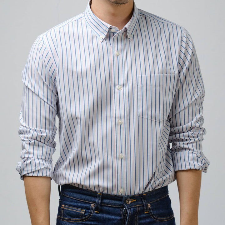 era-won Premium Quality เสื้อเชิ้ต คอปก Dress shirt  แขนยาว สี RB ICCSHOPPING