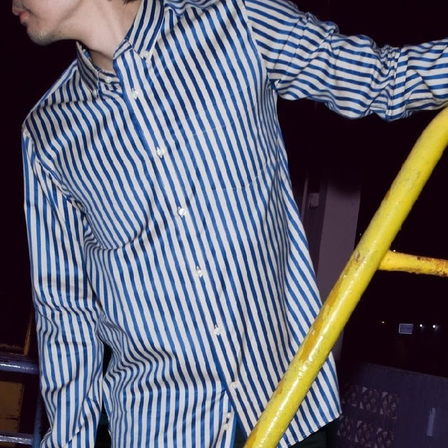 era-won เสื้อเชิ้ต ทรงปกติ รุ่น Dress Shirt Striped สี Smith and blue ICCSHOPPING