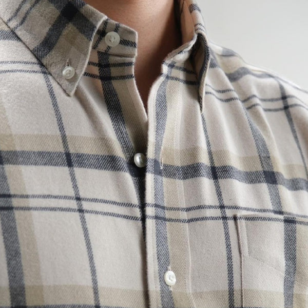 era-won Premium Quality เสื้อเชิ้ต คอปก Dress shirt Regular Shirt แขนยาว สี Oreo Smart 