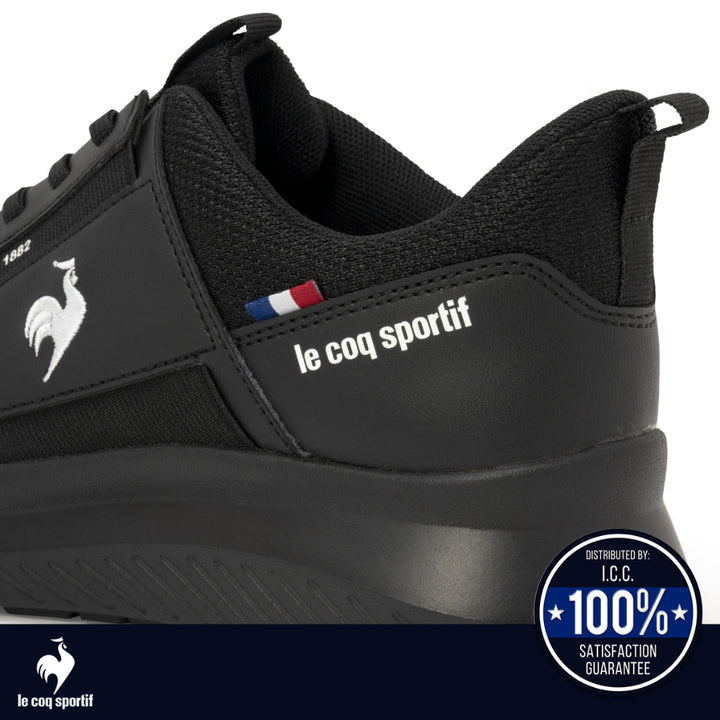 le coq sportif รองเท้าผู้หญิง รุ่น  LCS MARNE สีดำ (รองเท้าผ้าใบ, แฟชั่น, ผูกเชือก, ผ้าใบผู้หญิง) ICCSHOPPING