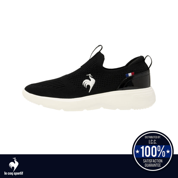 le coq sportif รองเท้าผู้หญิง รุ่น  LA RHONE  FK II สีดำ (รองเท้าผ้าใบ,แฟชั่น,สลิปออน,ผ้าใบผู้หญิง) ICCSHOPPING