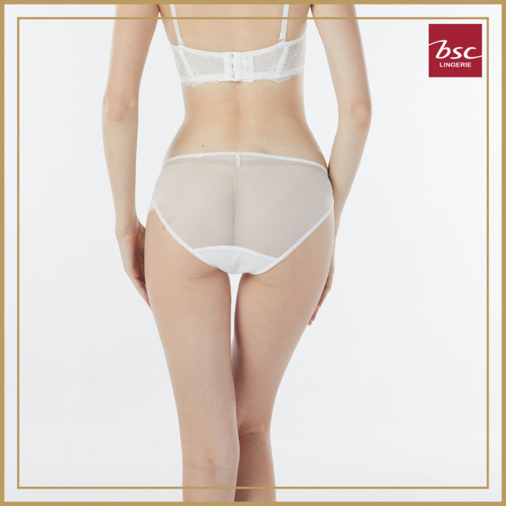 BSC Lingerie Panty กางเกงชั้นในเซ็กซี่ ลูกไม้ ซีทรู รูปเเบบ บิกินี่มีให้เลือก 4 สี - BU1618_R25