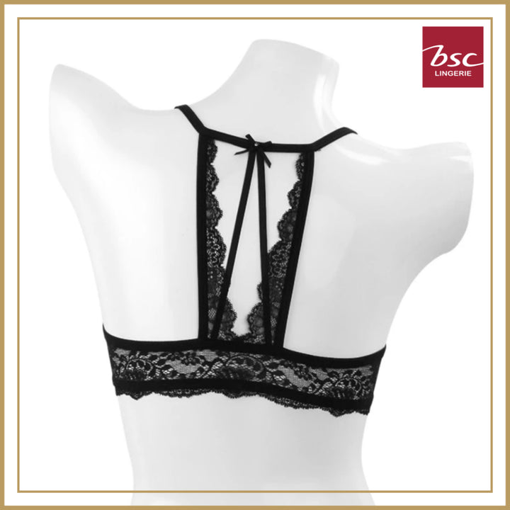 BSC Lingerie ชุดชั้นในลูกไม้เซ็กซี่ โชว์หลัง ติดตะขอหน้า มีให้เลือก 2 สี รุ่น BB6425 