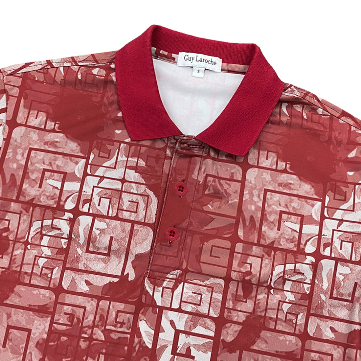 Guy Laroche เสื้อโปโลแขนสั้น พิมพ์ลาย ทรง EXTRA FIT รุ่น BKL7301S5 