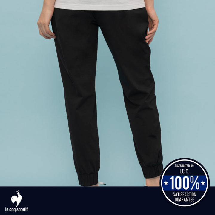 le coq sportif กางเกงจ็อกเกอร์ ผู้หญิง สีดำ (ขายาว, ออกกำลังกาย, Sport, Training, Pants, lecoq) ICCSHOPPING