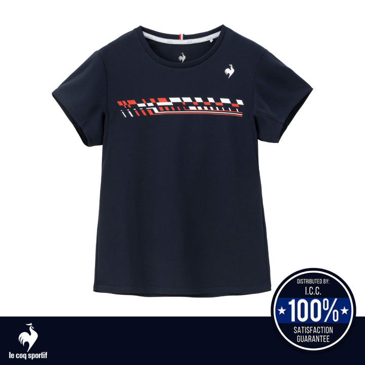 le coq sportif เสื้อเทนนิส กัน UV (UPF15) ผู้หญิง สีขาว (T-shirt, เสื้อยืด, เสื้อออกกำลังกาย,เทนนิส) ICCSHOPPING