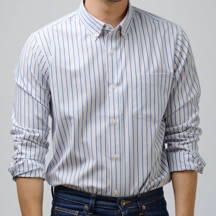 era-won Premium Quality เสื้อเชิ้ต คอปก Dress shirt  แขนยาว สี RB ICCSHOPPING