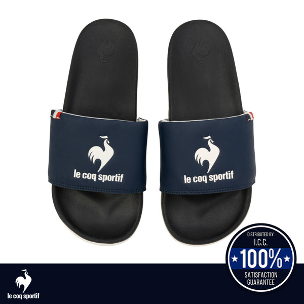 le coq sportif รองเท้าแตะชาย-หญิง รุ่น LCS SLIDE สีกรม-ดำ (รองเท้า, sandals, Sport, Unisex, lecoq) ICCSHOPPING