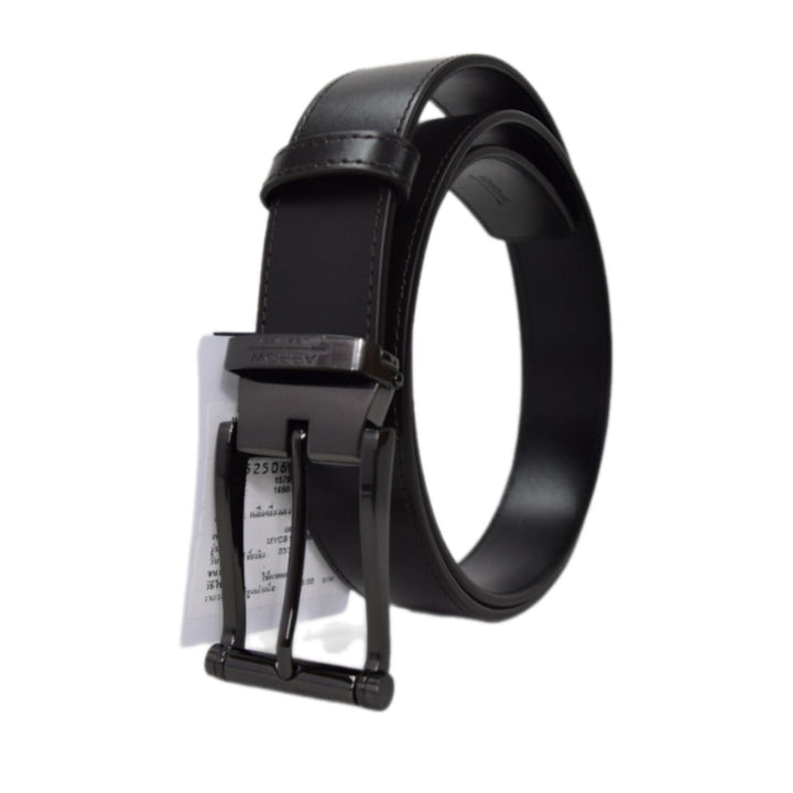 ARROW เข็มขัดผู้ชาย หัว Pin Belt (หนังวัวแท้จากอิตาลี) สีดำ รุ่น MYCB121 ARROW