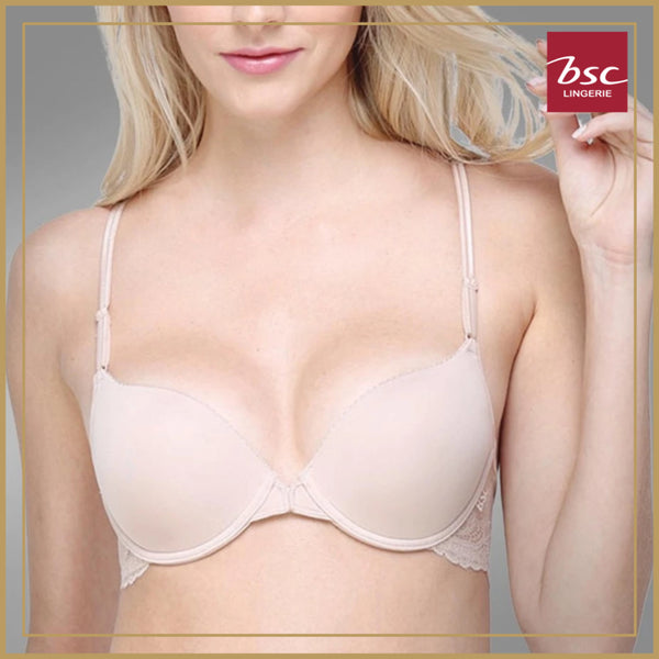 BSC Lingerie ชุดชั้นในลูกไม้ โชว์หลัง มีโครง ติดตะขอด้านหน้า มี 2 สี - BB6629 