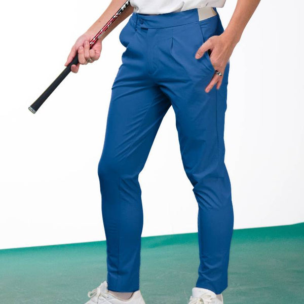 era-won กางเกงขายาว เอวยางยืด รุ่น GOLF FABRIC PANTS สี Blue 