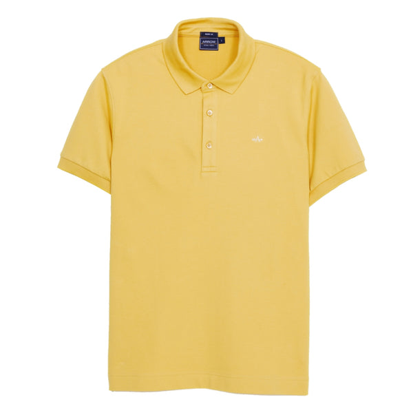ARROW POLO เสื้อโปโล สีพื้น ทรง Smart สีเหลือง และ ชมพู MPCM834 