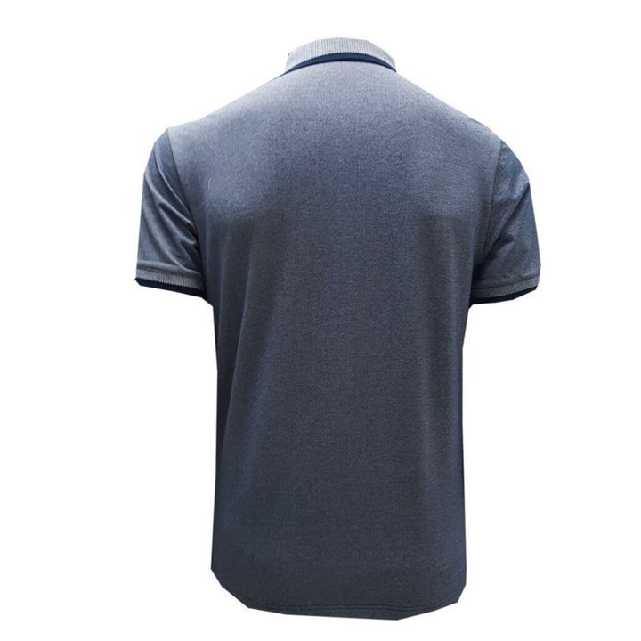Guy Laroche เสื้อโปโลแขนสั้น สีพื้น ทรง EXTRA FIT รุ่น BKL6300A5NV - สีกรมท่า 
