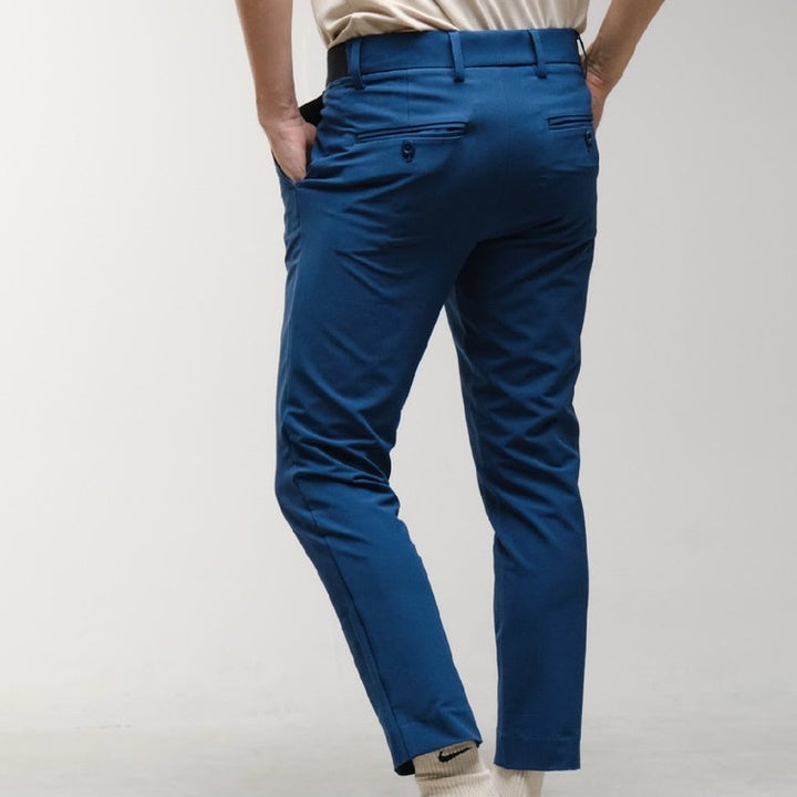 era-won กางเกงขายาว เอวยางยืด รุ่น GOLF FABRIC PANTS (0482VI31) สี SEA BLUE 