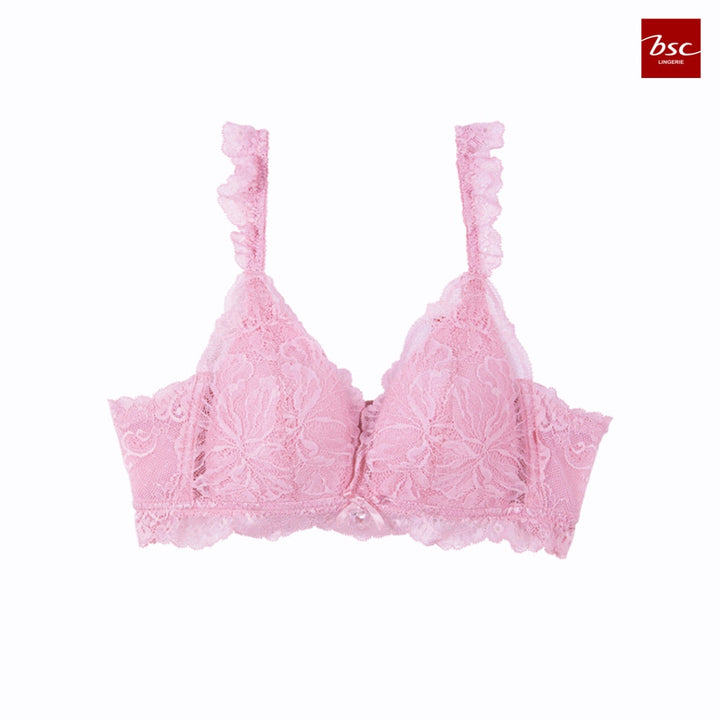 BSC Lingerie ชุดชั้นในผู้หญิง ลูกไม้เซ็กซี่ ไร้โครง BB3565BE สีเนื้อ มีให้เลือก 3 สี - BB3565 ICCSHOPPING