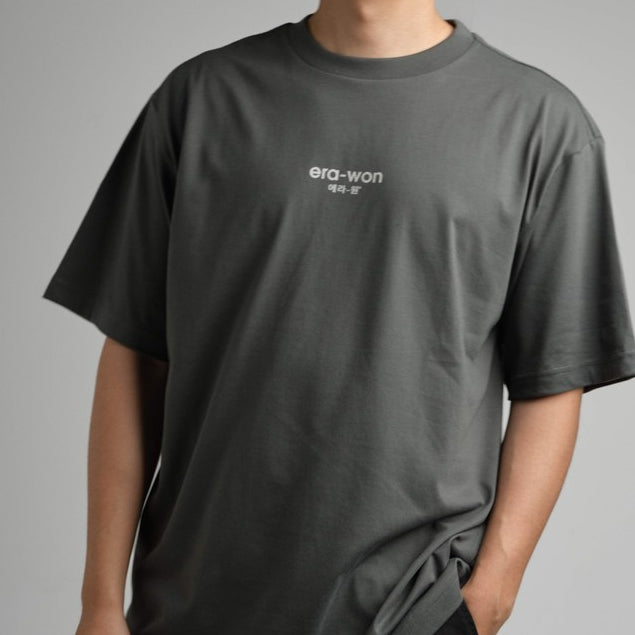 era-won เสื้อ T-Shirt Oversize Screen สี เทาสกรีนเทา era-won