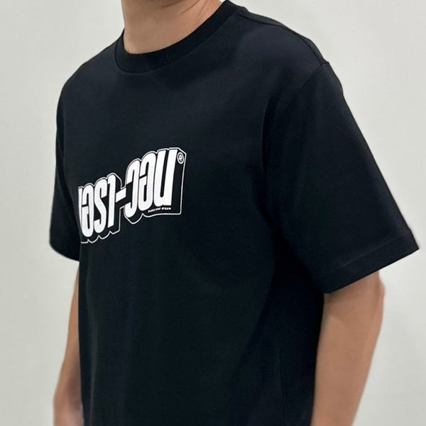 era-won เสื้อ T-Shirt Oversize Screen ภาษาไทย สี ดำสกรีนเอรา-วอนขาว era-won