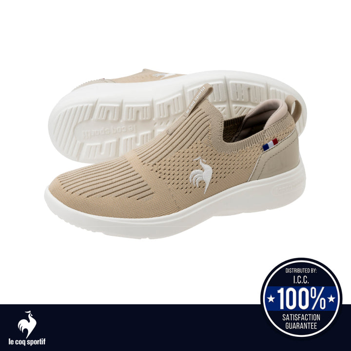 le coq sportif รองเท้าผู้หญิง รุ่น  LA RHONE  FK II สีเบจ (รองเท้าผ้าใบ,แฟชั่น,สลิปออน,ผ้าใบผู้หญิง) ICCSHOPPING