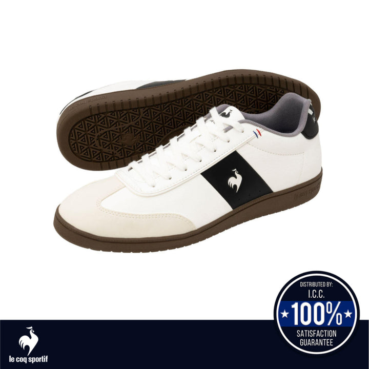 le coq sportif รองเท้าชาย-หญิง รุ่น LCS GARE III สีขาว (รองเท้าผ้าใบสีดำ,แฟชั่น,แบบผูกเชือก,Unisex) ICCSHOPPING
