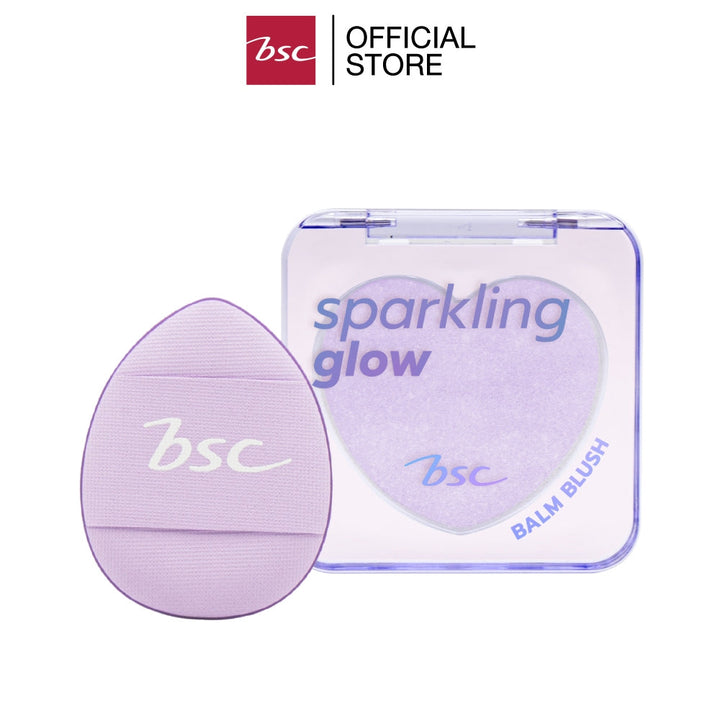 BSC SPARKLING GLOW BALM BLUSH ผลิตภัณฑ์ตกเเต่งผิวหน้า แก้ม รอบดวงตา หรือริมฝีปาก บลัชออนเนื้อเจลใส BSC Cosmetology
