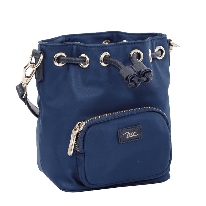 BSC Bag&Luggage กระเป๋าถือทรงขนมจีบ Collection Blossom - สีกรมท่า 